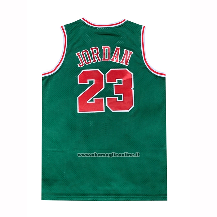 Maglia Chicago Bulls Michael Jordan No 23 Mitchell & Ness 1997-98 Verde